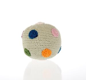 Pebblechild Teal Organic Spotty Ball - Suitable from newborn Litto Things